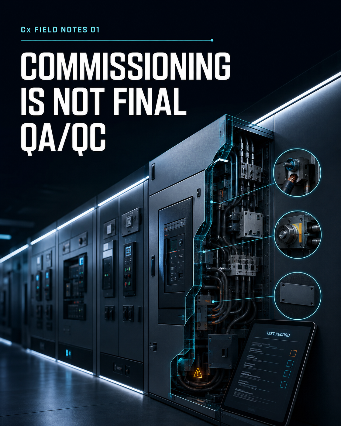 Concept illustration for Commissioning Is Not Final QA/QC