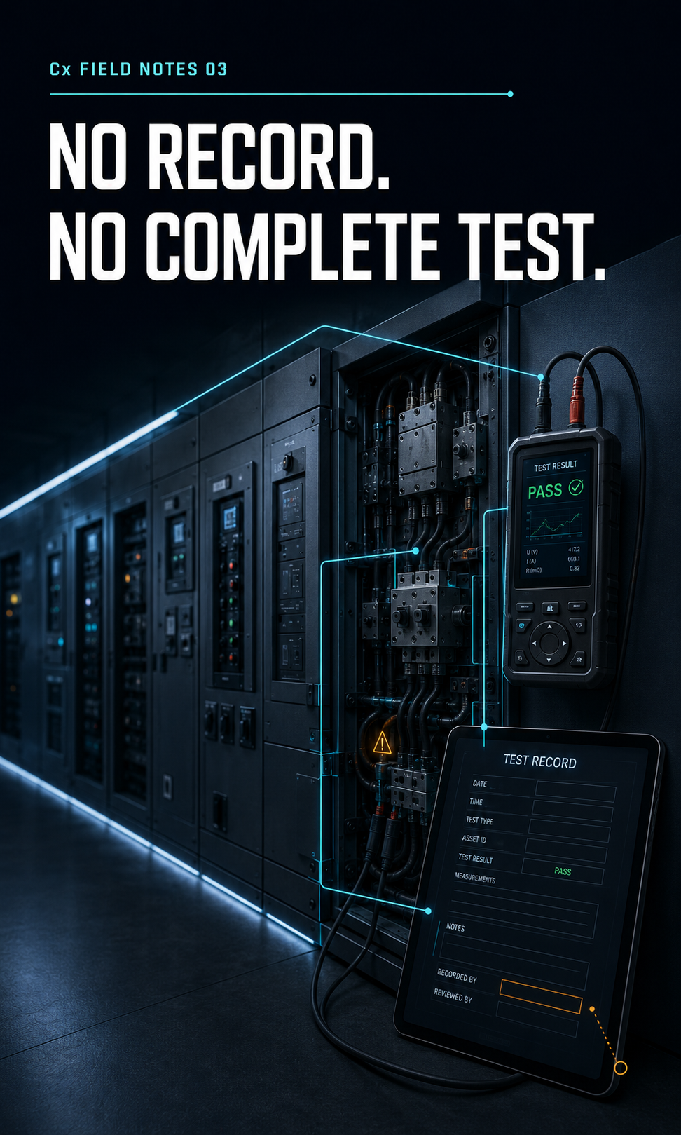 Concept illustration for No Record. No Complete Test.