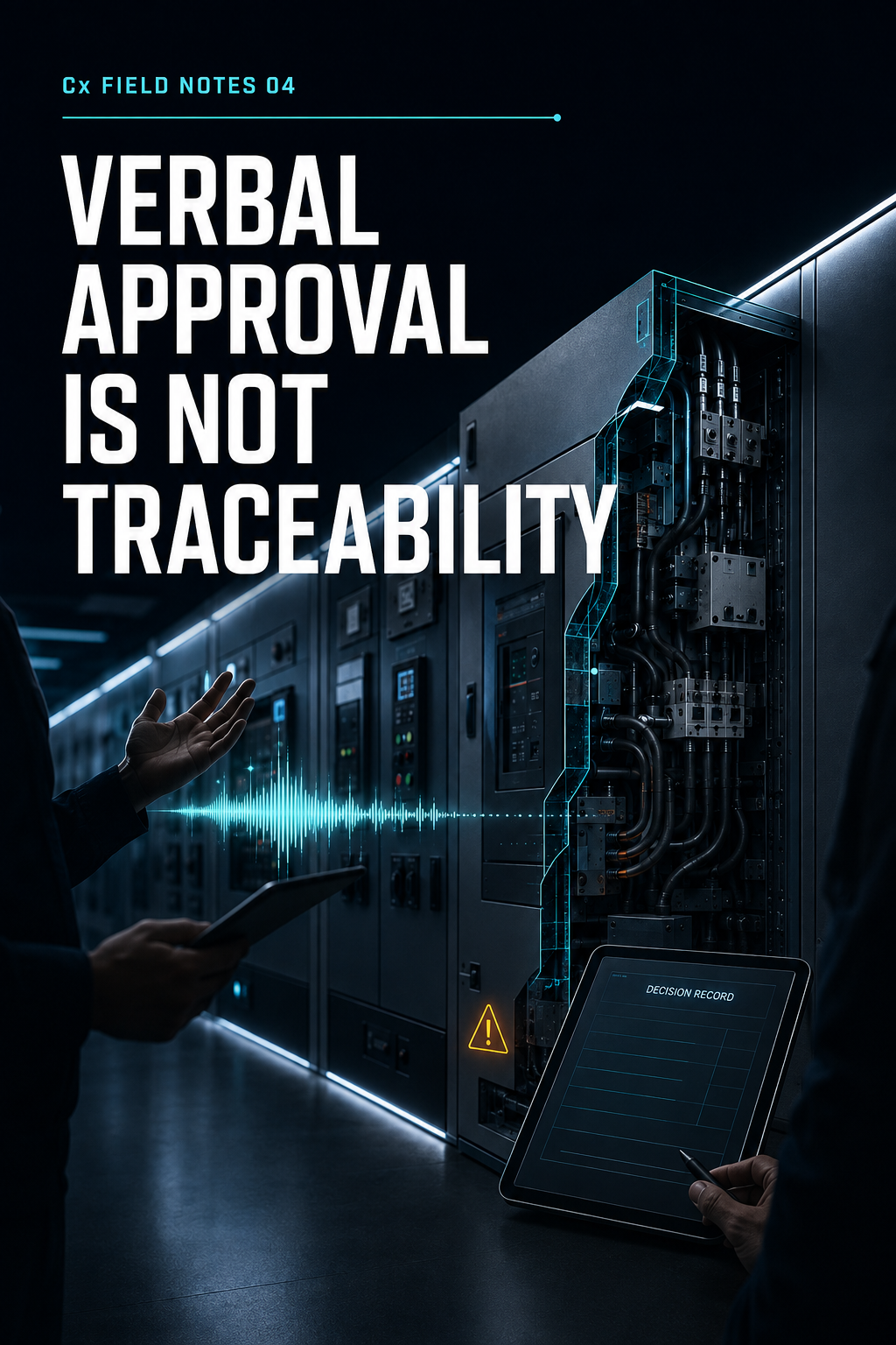 Concept illustration for Verbal Approval Is Not Traceability