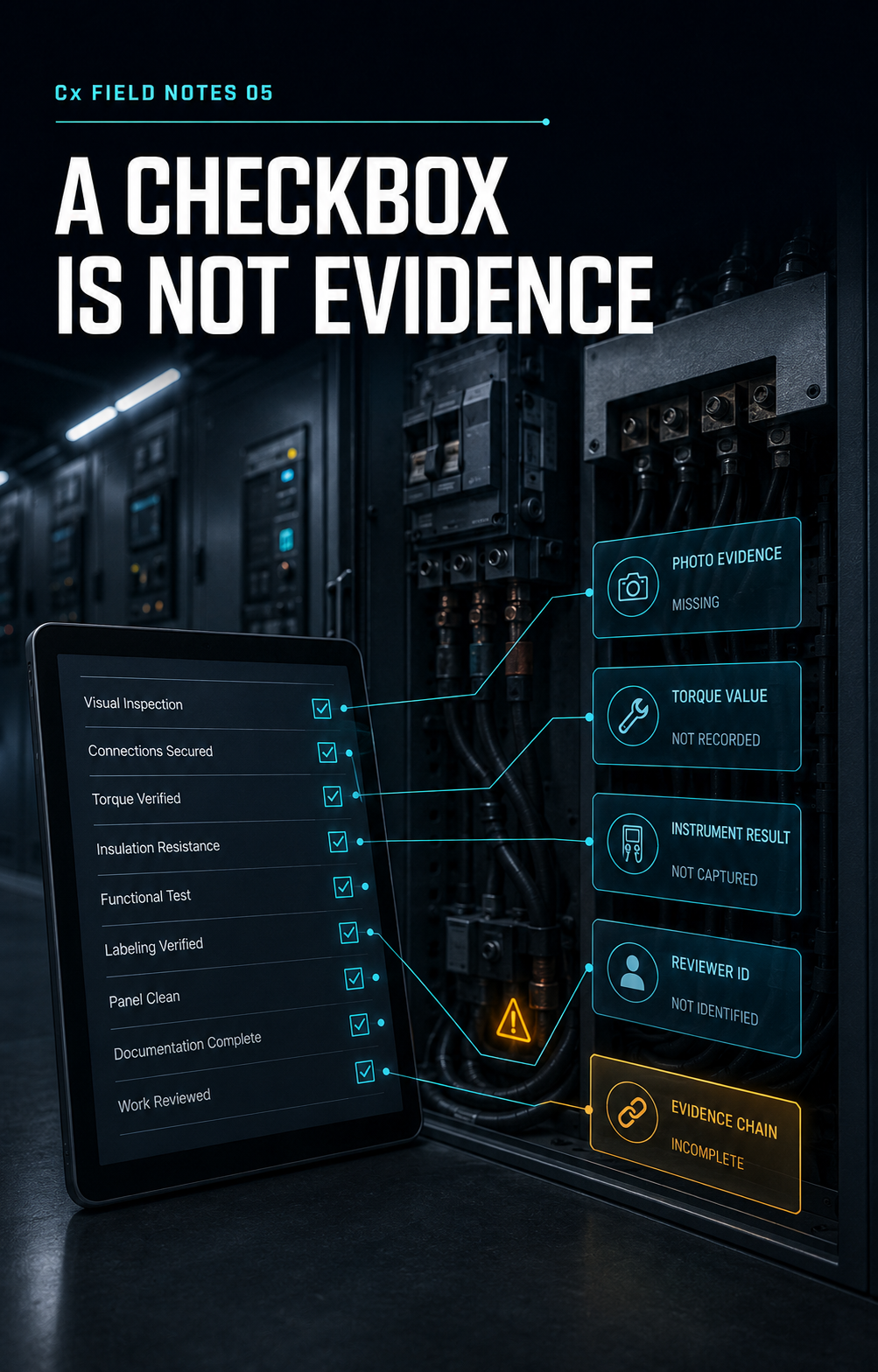 Concept illustration for A Checkbox Is Not Evidence